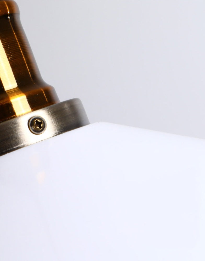 White & Brass Retro Pendant Lamp - Final Sale