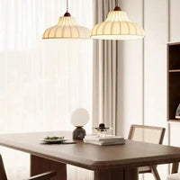 Wabi Sabi Fabric Pendant Lights for Dining Rooms Living Rooms Bedrooms Apartment Ceiling Lights Modern Atmosphere Room Decor-Letifly Lights and Decor