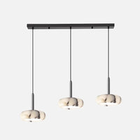 Eclipse Mini Pendant Lamp Luxury Black Round Natural Stone Pendant Lamp High-end Bedroom Bedside LED Chandelier Living room Decoration Home Hanging Lights