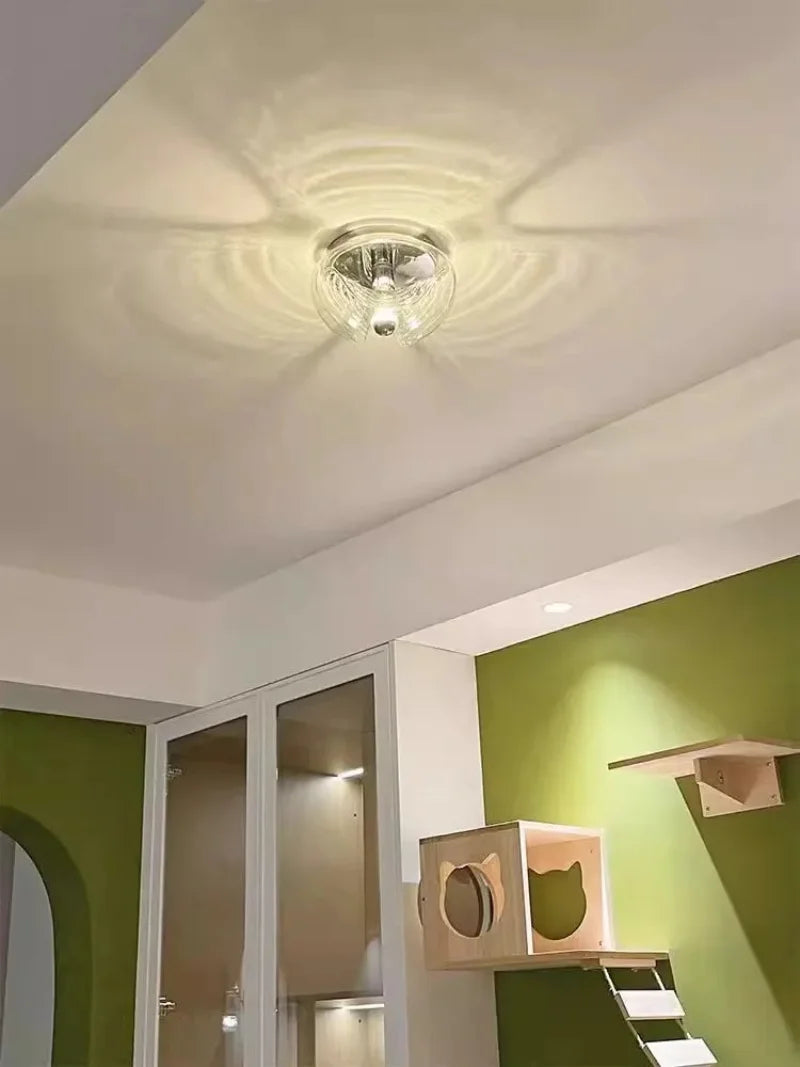 Acrylic swirl wave wall sconce modern bedside lighting retro wall lamp for bedroom bathroom hallway home decor warm ambient light fixture
