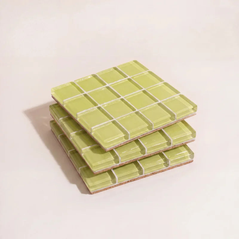 Pixel Tile Coasters-Letifly Lights and Decor