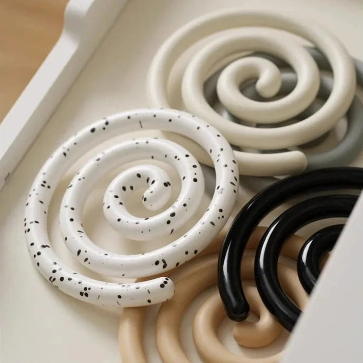 Ceramic Tableware Mat Creative Dining Table Anti Scald Mat Pot Mat High Temperature Resistance Tableware Mats Home Kitchenware-Letifly Lights and Decor