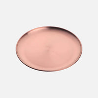 Stainless Steel Dinner Plates European Style Dessert Plate Kitchen Serving Dishes Salad Plate Cake Tray Western Steak Round Tray-Letifly Lights and Decor
