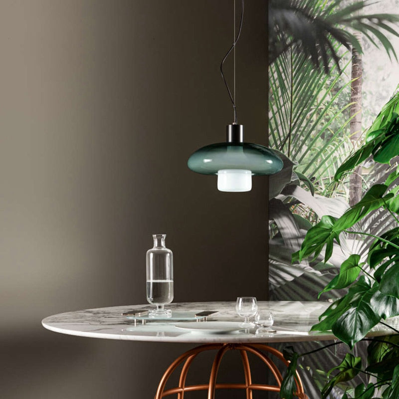 Luxury Fixtures Glass Pendant Light