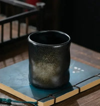 Coarse Pottery Coffee Cup rustic japanese ceramic coffee cup handmade pottery espresso mug