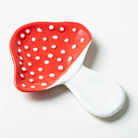 Cartoon Mushroom Spoon Holder,Restaurant Soup Spoon Chopstick Holder, Easy To Clean Ceramic Kitchen Holder-Letifly Lights and Decor
