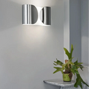 The Dichotomy Wall Light Modern wall light metal chrome black gold white dual glow contemporary lighting