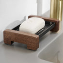Foundry Soap Dock Modern wooden and metal soap dish black minimalist bathroom soap holder