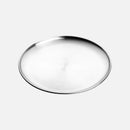 Stainless Steel Dinner Plates European Style Dessert Plate Kitchen Serving Dishes Salad Plate Cake Tray Western Steak Round Tray-Letifly Lights and Decor