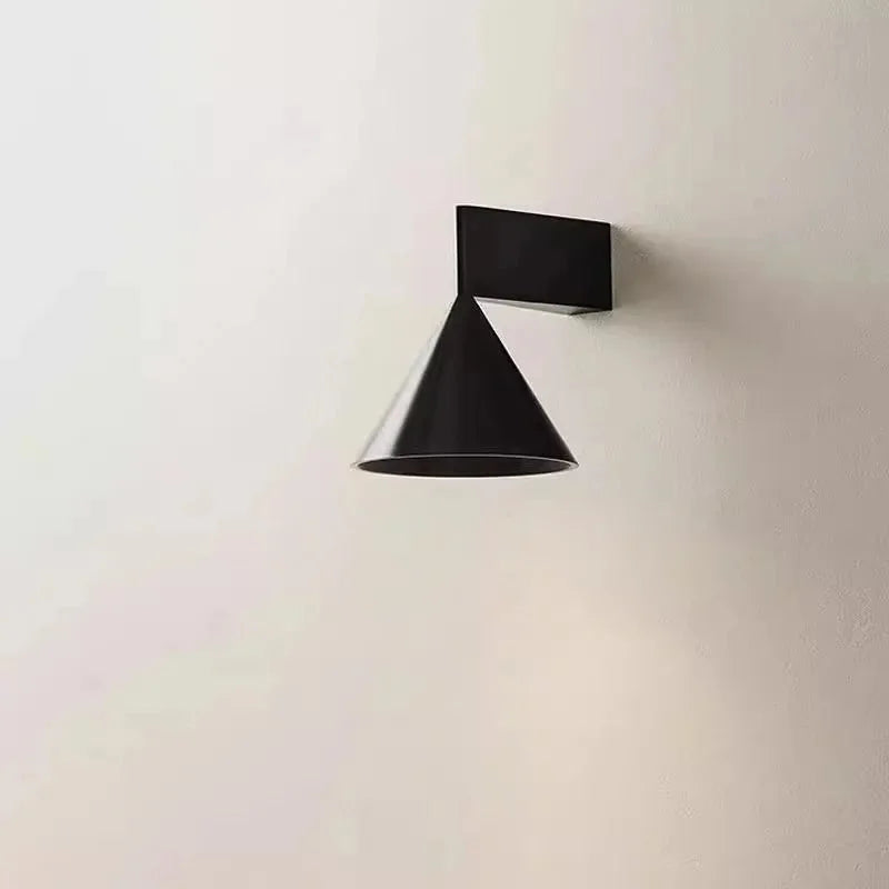 Geo-Cone Brushed Aluminum Wall Sconce