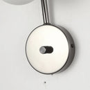 Orion Marble Sconce Black marble wall sconce alabaster stone modern luxury bedroom wall light