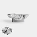 Santaya Brass Cabinet Pulls Cup Flat Chrome Drawer Pulls Kitchen Cupboard Bathroom Dresser Cabinet Knob Hardware Silver Handles-Letifly Lights and Decor