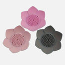 lotus flower silicone soap holder dish with drainage pad for bathroom or kitchen sink