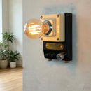 Nordic Retro knob dimming wall lamp vintage atmosphere Bedroom bedsideLED hallway balcony industrial style home decor wall light-Letifly Lights and Decor