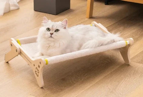 Cat window perch soft plush mount no-drill wood frame