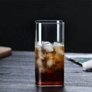 Square glass cup clear cold drink minimalist modern durable tumbler