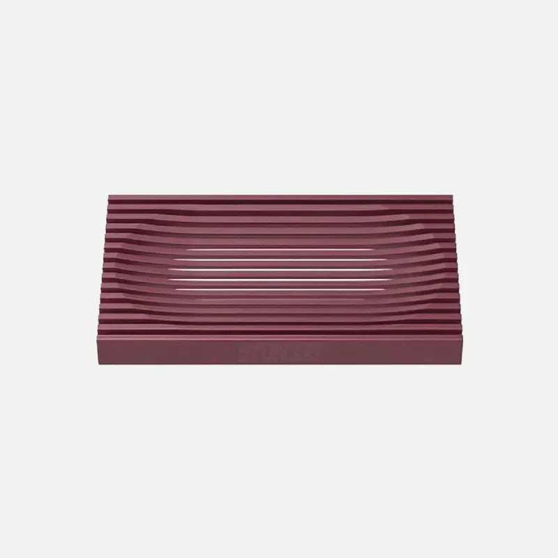 modern silicone soap dish soft glue punch-free bathroom soap holder with drain grooves non-slip design