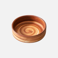 Terracotta ceramic dessert dish swirl glaze small snack bowl modern rustic tableware fruit dessert bowl