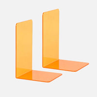 Acrylic bookends colorful modern L-shaped desk organizer