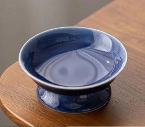 Refreshment Plate, Ceramic Fruit Plate, Small Living Room Household Snack Plate, High-Footed Fruit Tray, Nut Plate.-Letifly Lights and Decor
