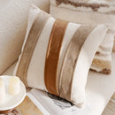 textured neutral throw pillow cover tufted cotton decorative cushion