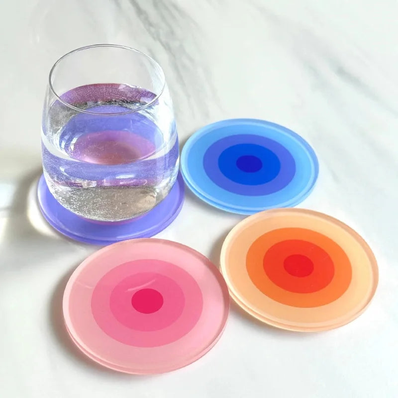 Ombre Rings 5-Piece Coaster Set