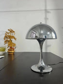 Table lamp dome silhouette glossy finish mid century style mushroom table lamp