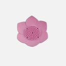 lotus flower silicone soap holder dish with drainage pad for bathroom or kitchen sink
