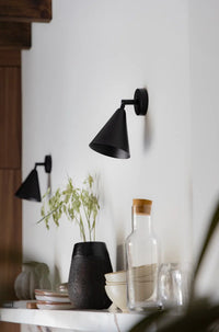 Vetra Cone Copper Wall Sconce copper cone wall sconce adjustable modern black gold LED bedside lamp