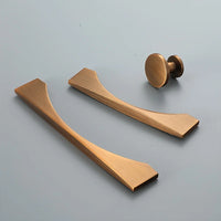 1pc Modern Nordic Simple Style Zinc Alloy Cabinet Handles And Knobs Brushed Bronze Finish Furniture Hardware Cupboard Door Pulls-Letifly Lights and Decor
