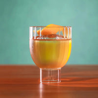 Ribbed borosilicate glass whiskey cocktail espresso cup old fashioned durable glass tumbler