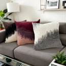 Plush pillow covers ink-wash ombré velour ultra-soft set of 2 pillowcases