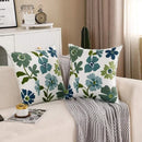 Embroidered Cotton Pillow Cover Nordic Floral Cushion Decorative Sofa Pillow