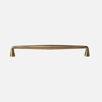 Letifly Lights & Decor - Sutton Brass Cabinet Pull - Slim antique brass cabinet handle with 128 mm mounting pitch