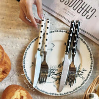 Dotty Vintage 4pc Cutlery Set-Letifly Lights and Decor