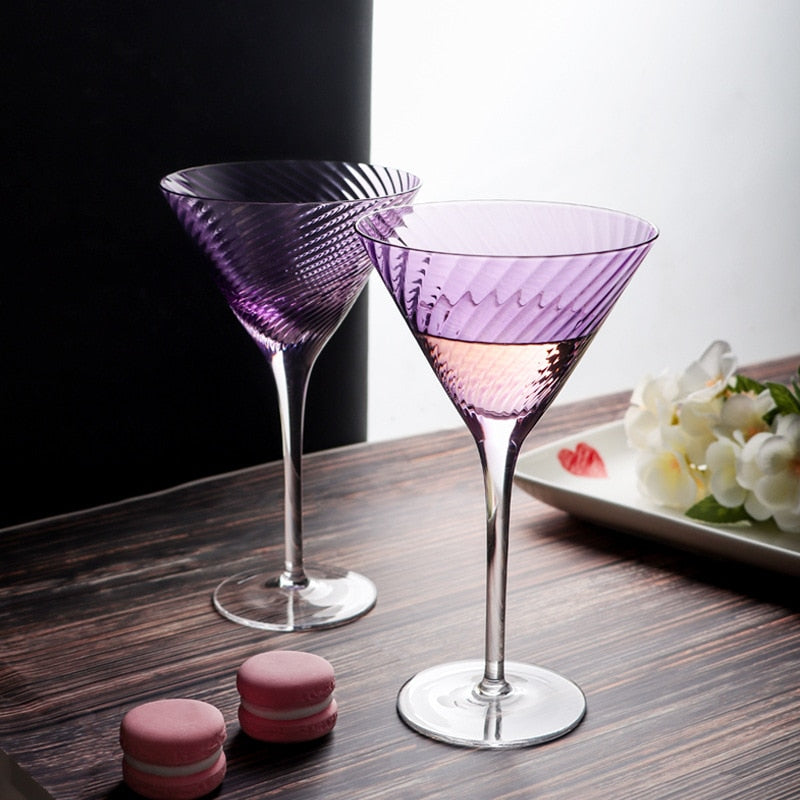 Set of 4 Mikasa Cheers Martini Glasses Wine and Cocktail Glasses Vintage  Barware Vintage Crystal 
