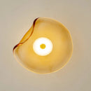 Halo Shade Sconce Japanese Retro Irregular Shape Glass Wall Lights Modern Nordic Bedroom Living Room Board Wall Lamp Entrance Lighting Home Decor LED