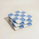 Pixel Checkered Tile Coasters