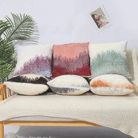 Plush pillow covers ink-wash ombré velour ultra-soft set of 2 pillowcases