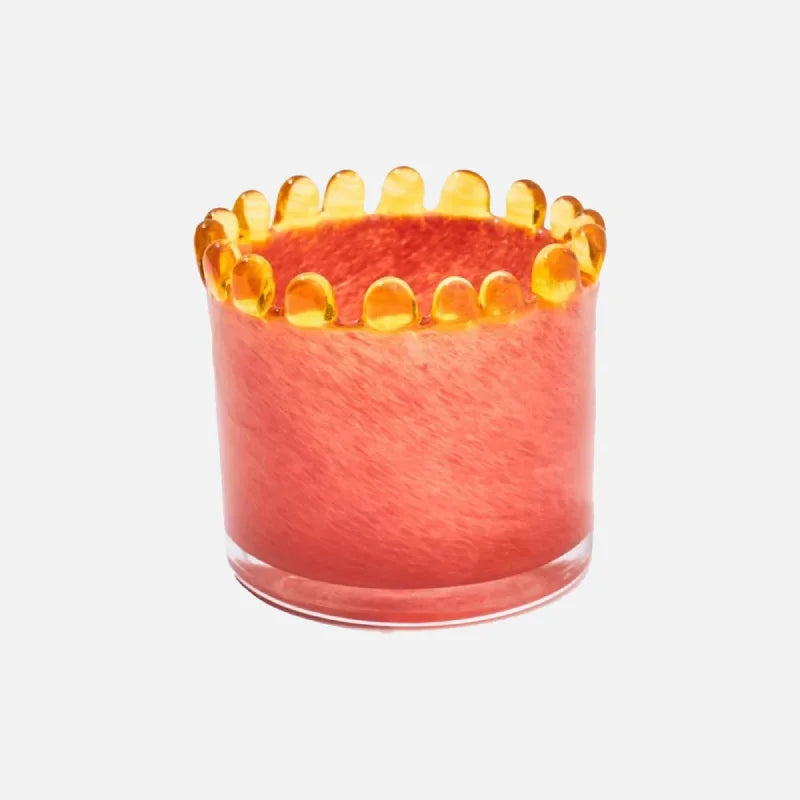 Colorful frosted glass vase ring design mini cylindrical bud vase for stems candles diffuser