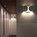 The Dichotomy Wall Light Modern wall light metal chrome black gold white dual glow contemporary lighting