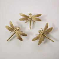 1Pc Dragonfly Brass Handle Pure Copper Drawer Cabinet Door Knob Diy Gold Furniture Pulls Handles-Letifly Lights and Decor