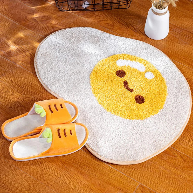 Egg and Toast Tufted Rug & Bath Mat