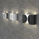 The Dichotomy Wall Light Modern wall light metal chrome black gold white dual glow contemporary lighting