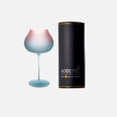 Elysian Gradient Goblet pink blue crystal wine glass frosted clear