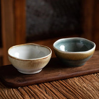 Celadon ceramic bowl organic edge reactive glaze ramen soup bowl artisan modern tableware