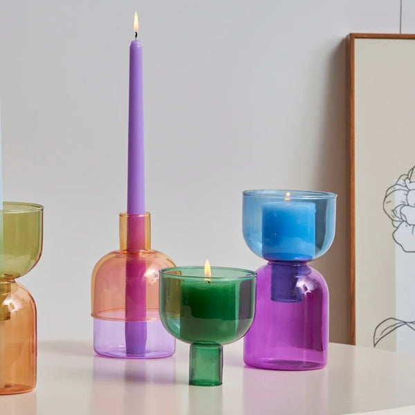 Radiant Glass DYI Vase & Candle Holder