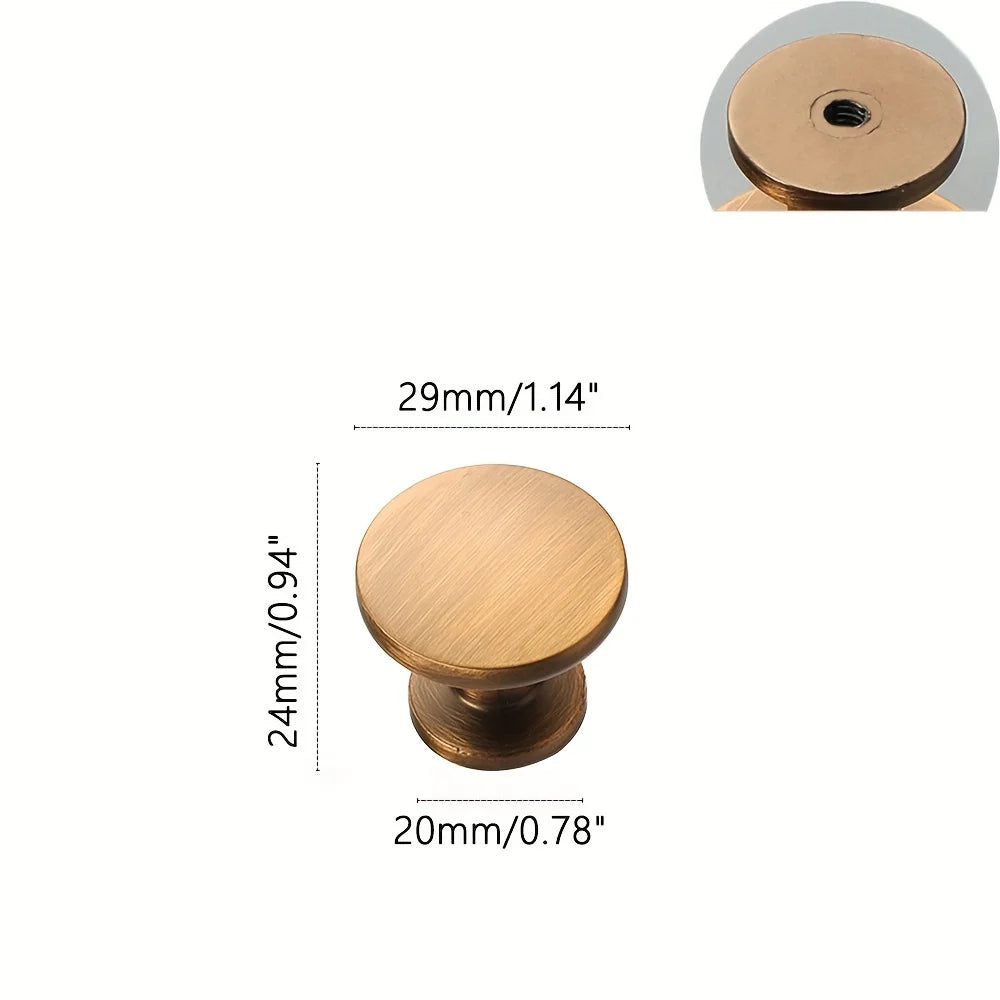 1pc Modern Nordic Simple Style Zinc Alloy Cabinet Handles And Knobs Brushed Bronze Finish Furniture Hardware Cupboard Door Pulls-Letifly Lights and Decor