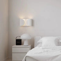 The Dichotomy Wall Light Modern wall light metal chrome black gold white dual glow contemporary lighting