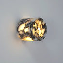 Marble wall sconce LED natural stone modern cylindrical ambient lighting